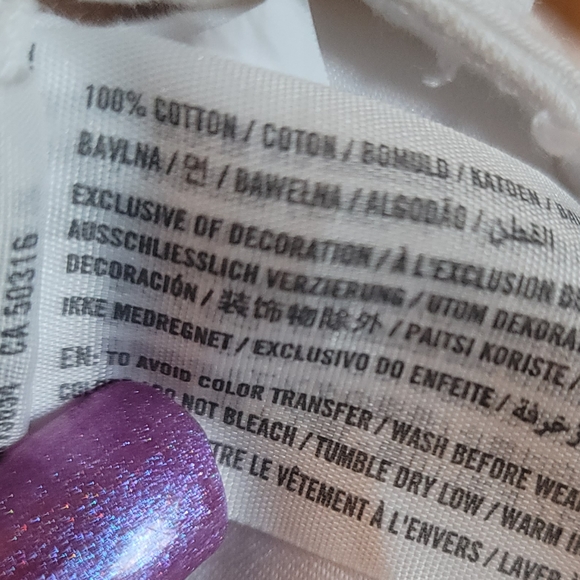 Abercrombie & Fitch White Distressed Zoe Natural Rise Vintage A-Line Skirt 4 - Picture 3 of 9